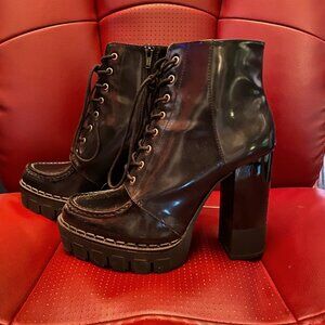 NEW Black Zara Trafaluc 49 Ankle Boots Size 9